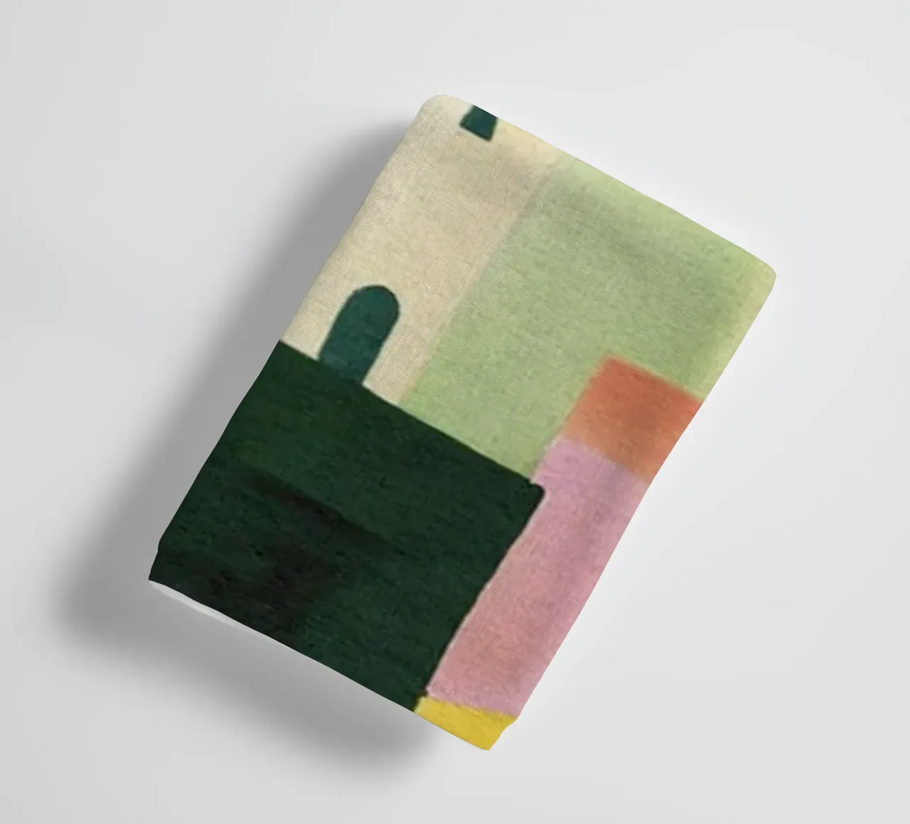 Paesaggio toscano astratto moderno Colline e case asciugamano da bagno da Modern Muse