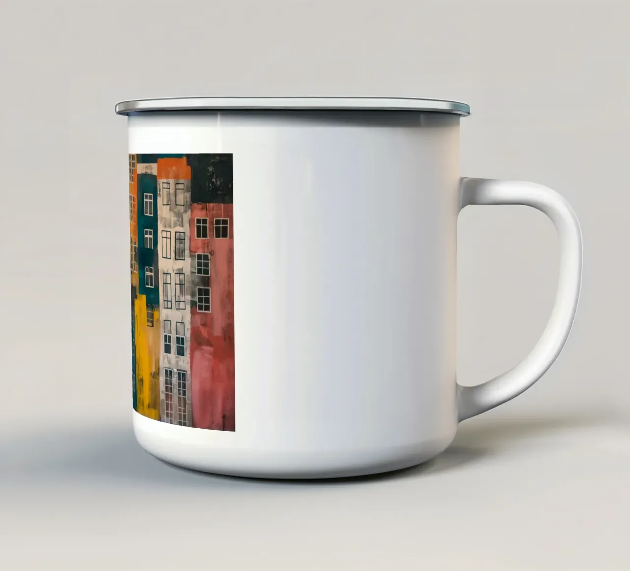 Vita di città tazza in smalto da Imagine