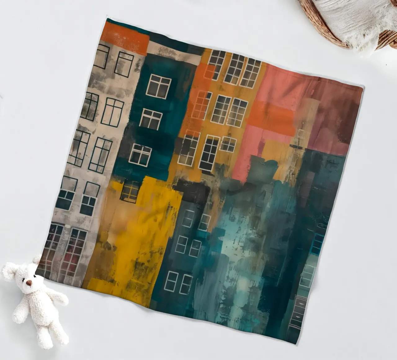 Vita di città coperta in pile da Imagine