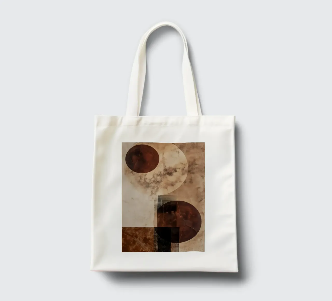 Cercles abstraits dans des couleurs brunes tote bag de Imagine
