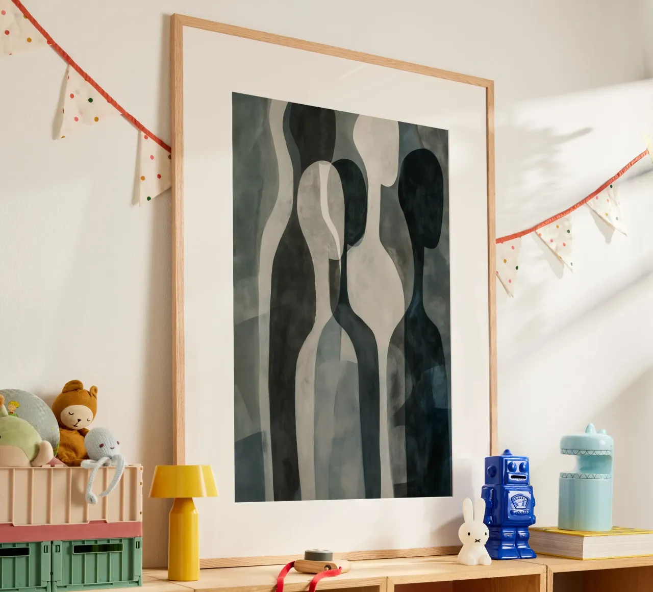 Mensen abstract Poster von Imagine
