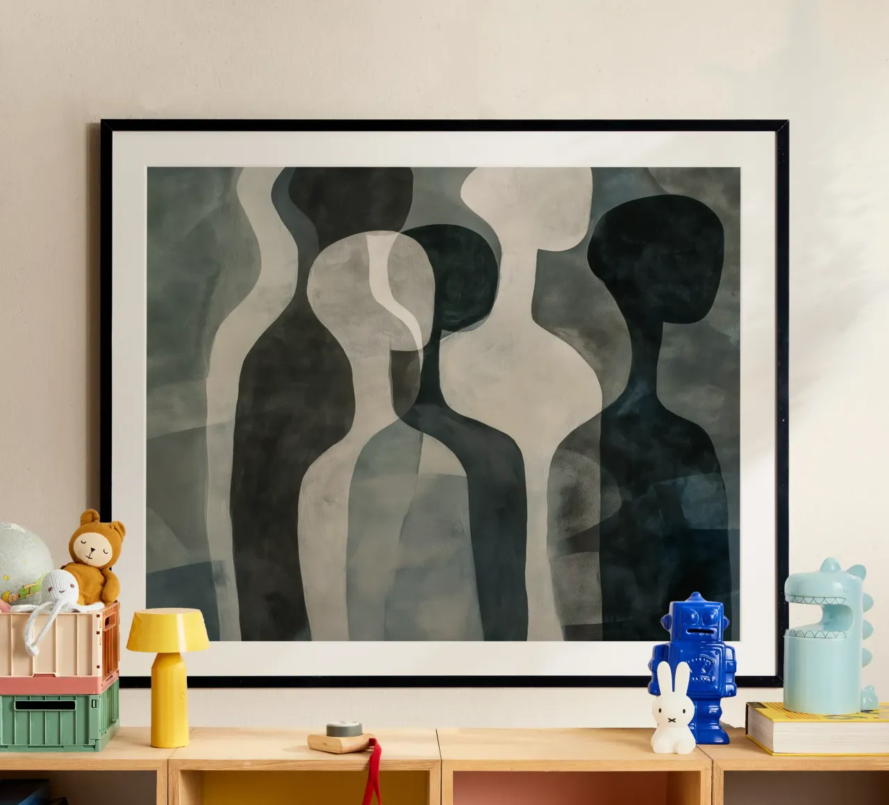 Mensen abstract Poster von Imagine