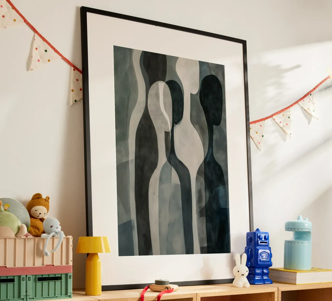 Mensen abstract Poster von Imagine