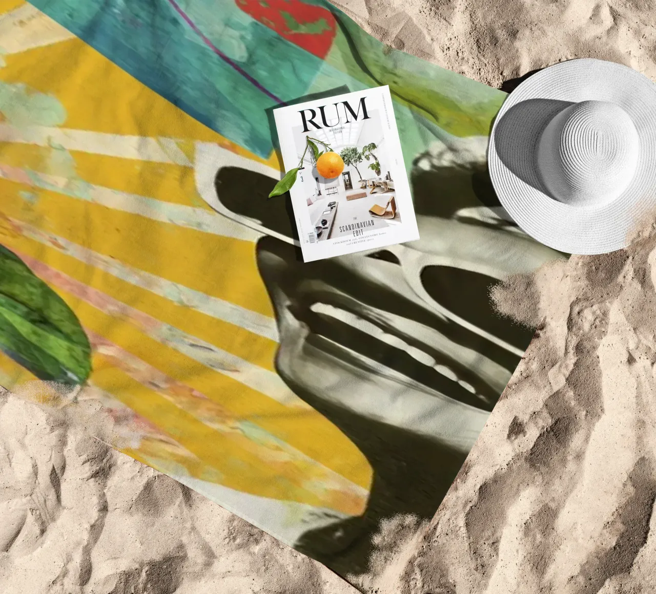 Collage di vibrazioni retrò radiose della diva nera telo mare da Modern Muse