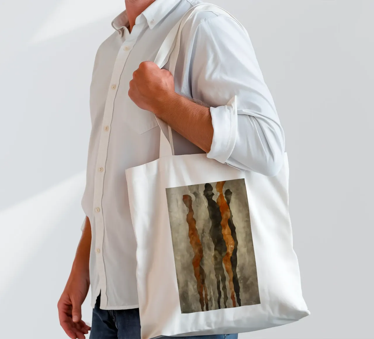 Forme astratte borsa in juta da Imagine