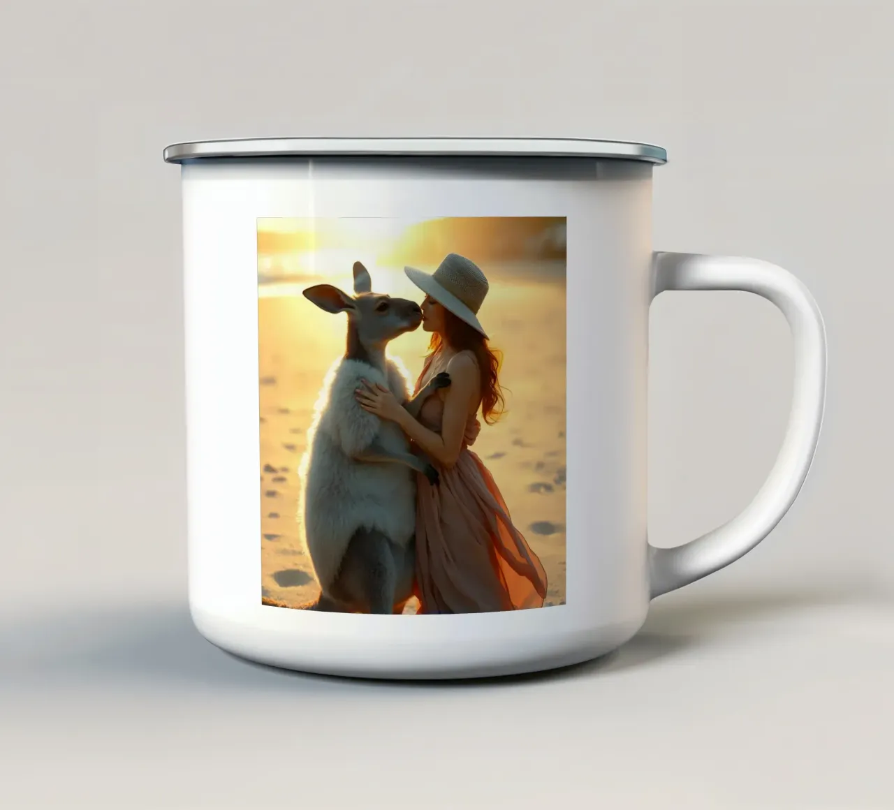 Amore canguro tazza in smalto da Anita's Dream