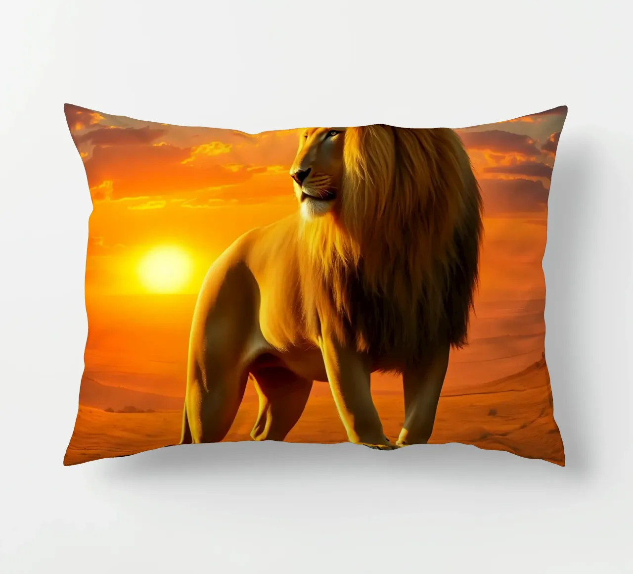 Leone sulle rocce cuscino da Anita's Dream