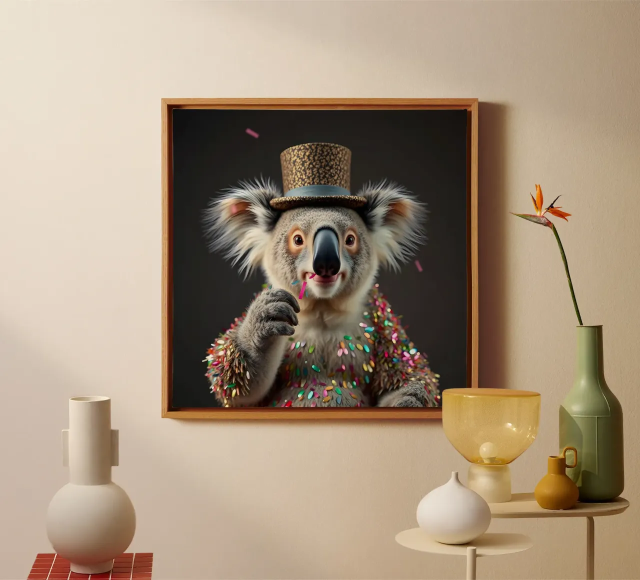 Feestbeest canvas met Baklijst van Anita's Dream