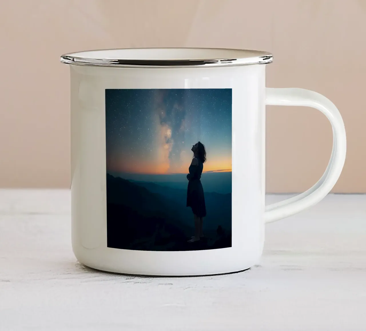 How Far is The Journey From Here To a Star? enamel mug by Anita's Dream
