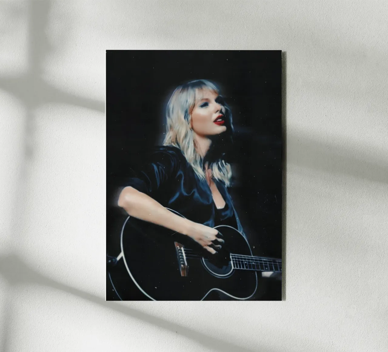 Taylor Swift alluminio dibond da Low poly art