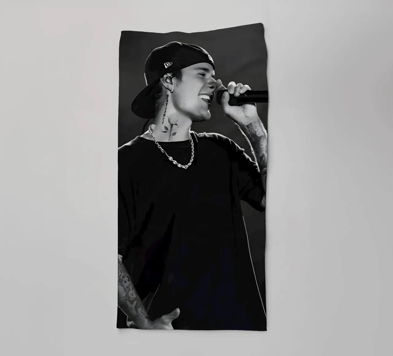 Justin Bieber asciugamano da bagno da Low poly art