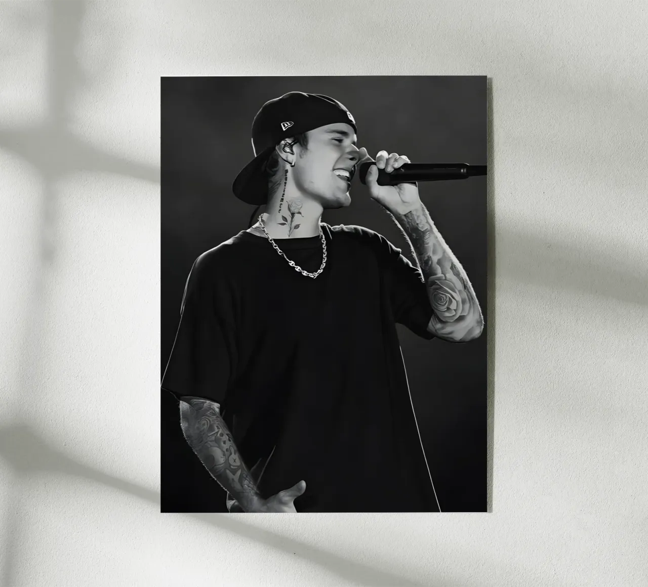 Justin Bieber plexiglass da Low poly art