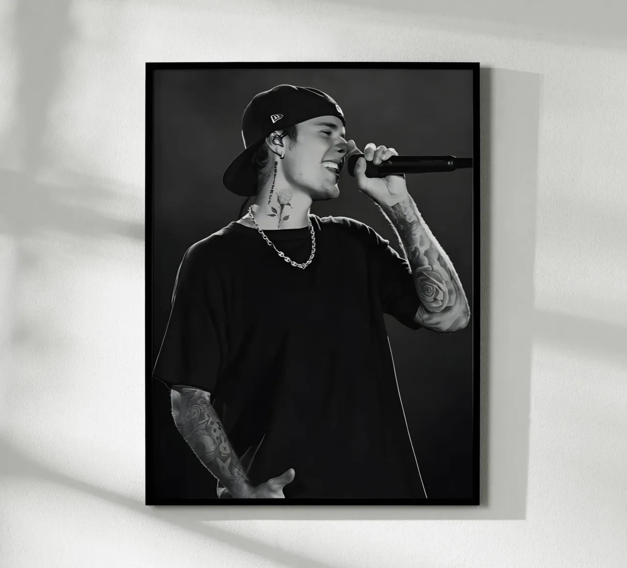 Justin Bieber carta hahnemühle da Low poly art