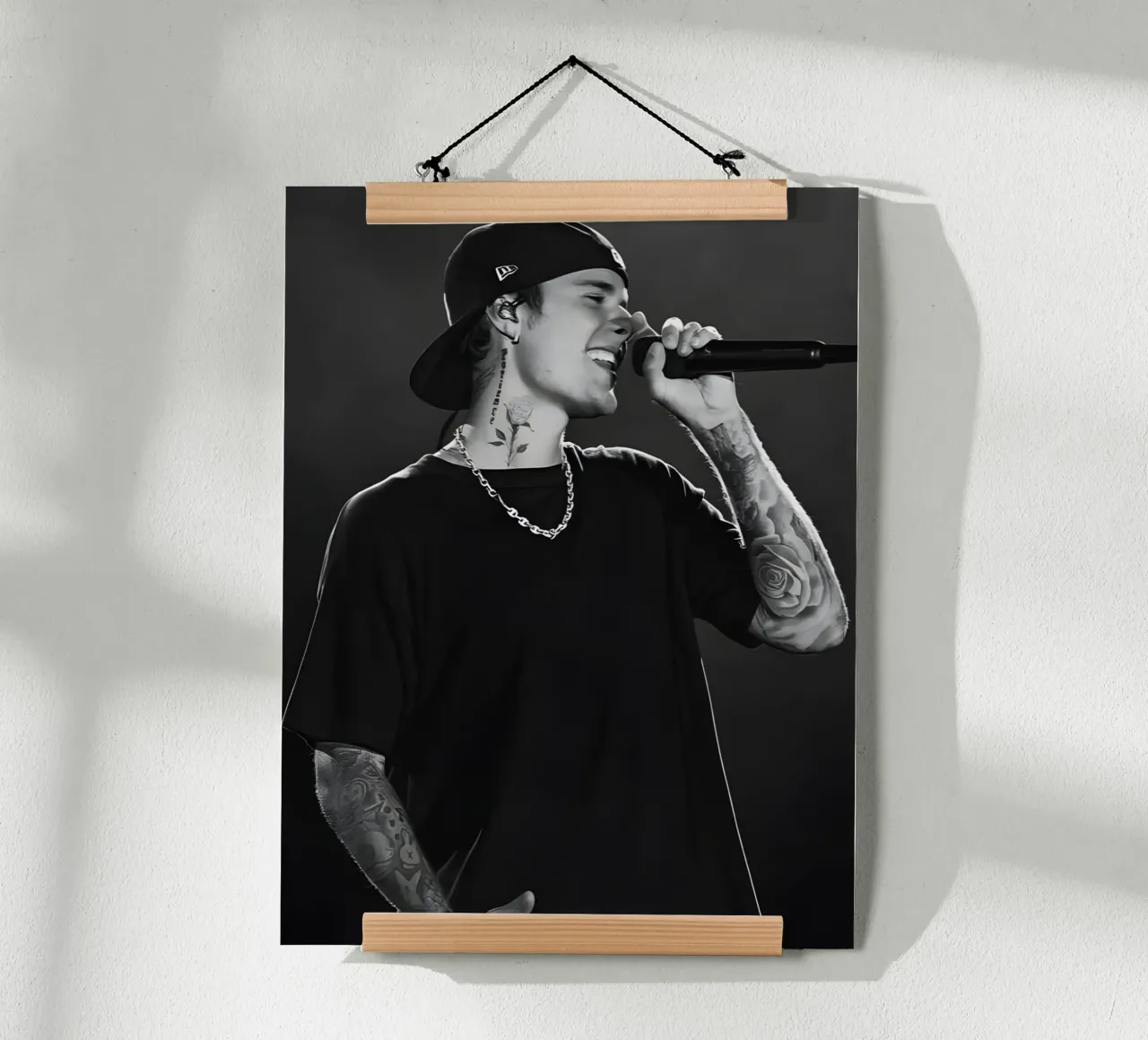 Justin Bieber carta hahnemühle da Low poly art