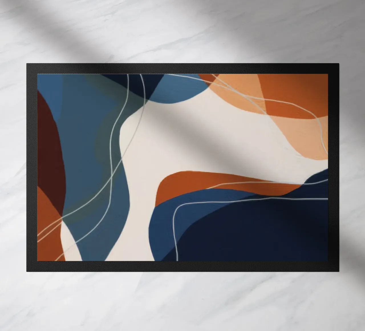 Amber Thread Geometry doormat by Monarch Arc