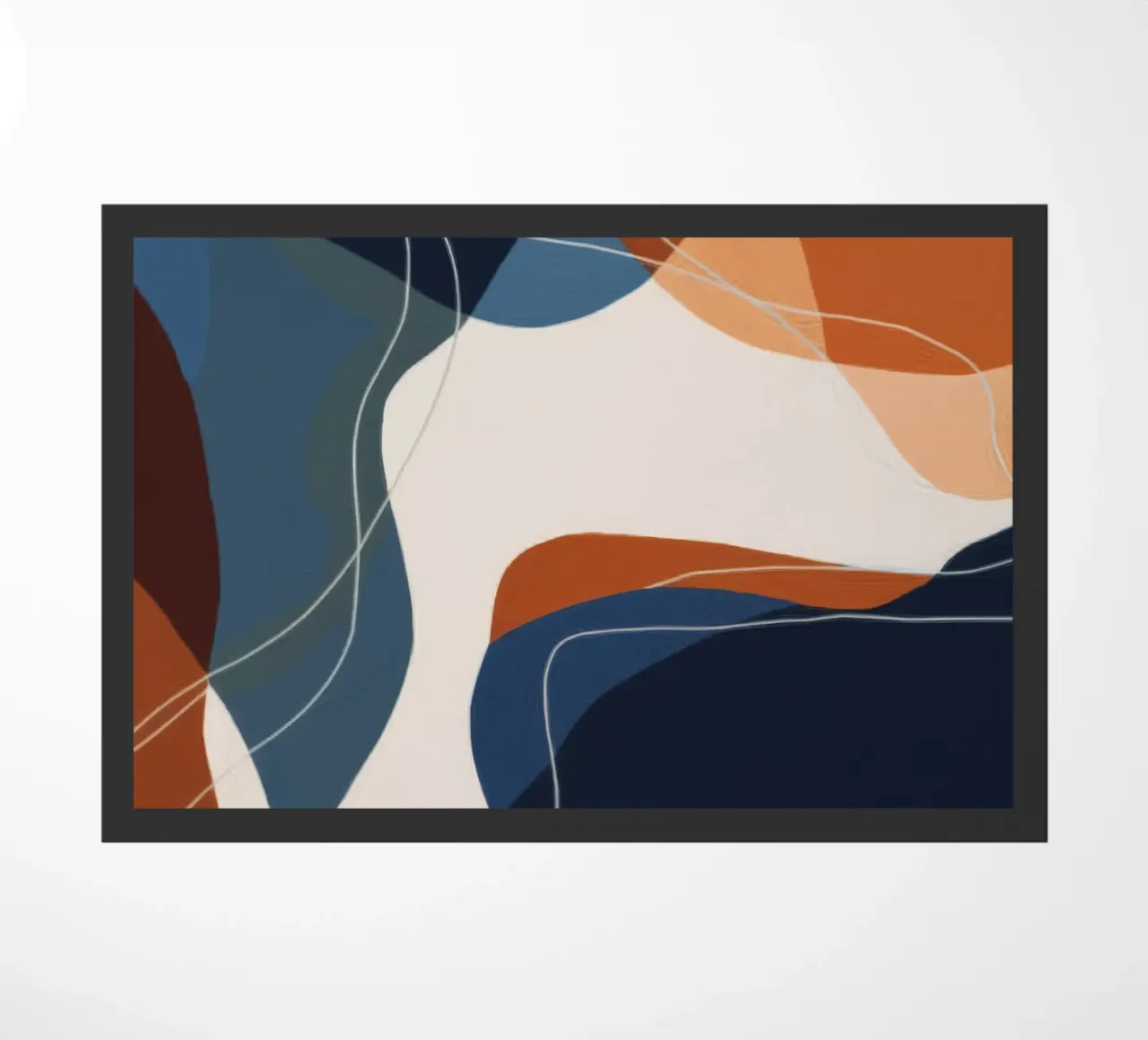 Amber Thread Geometry doormat by Monarch Arc