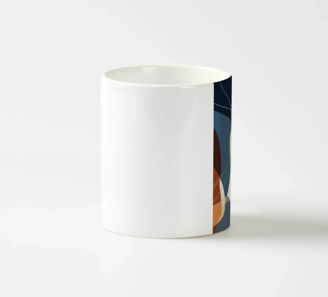 Amber Thread Geometry ceramic mug by Monarch Arc