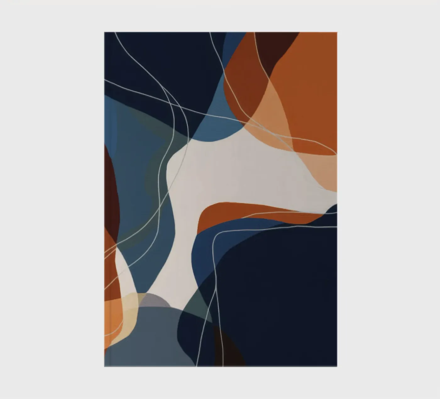 Amber Thread Geometry notebook by Monarch Arc