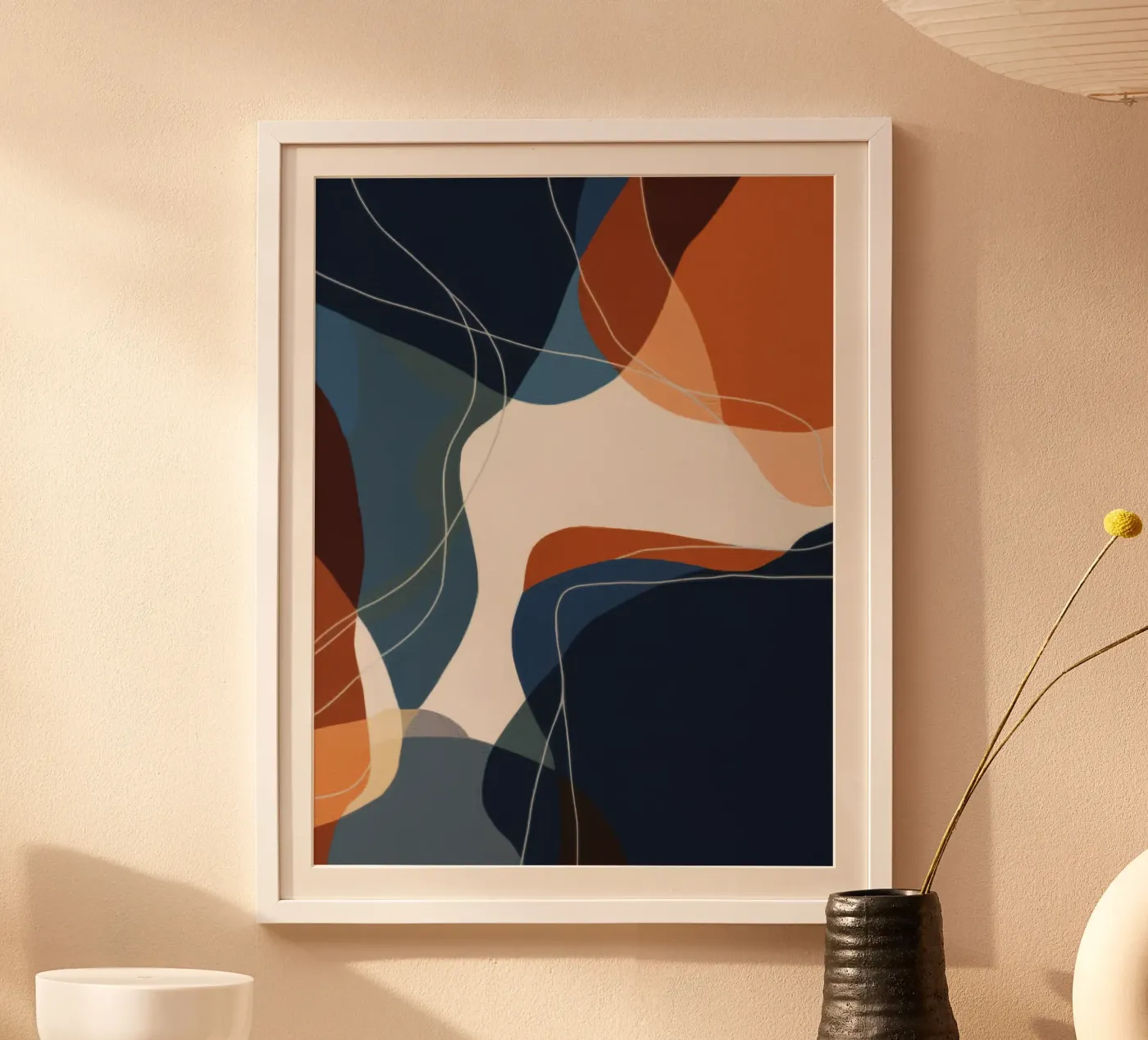 Amber Thread Geometry poster by Monarch Arc