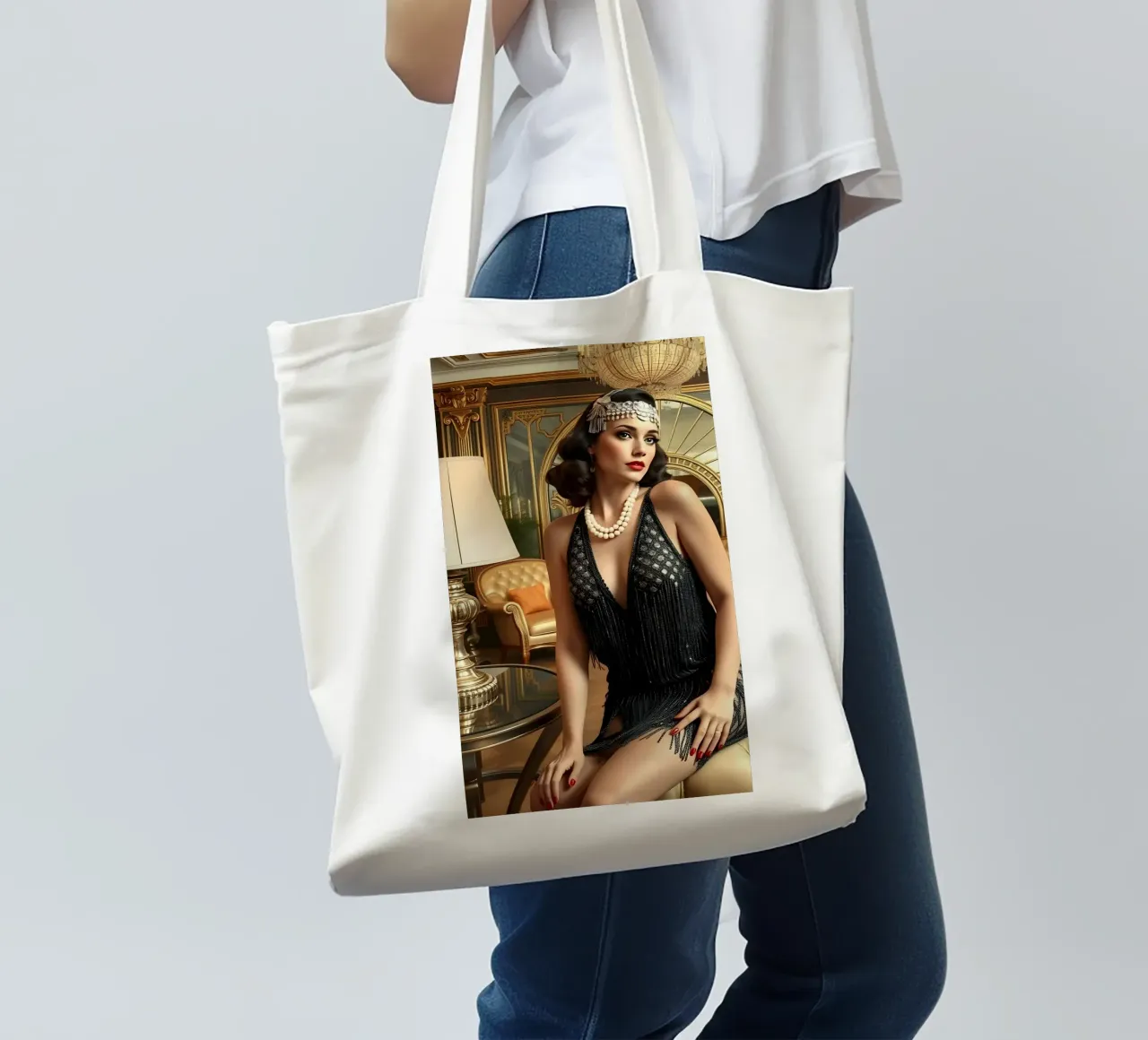 Flapper borsa in juta da Anita's Dream