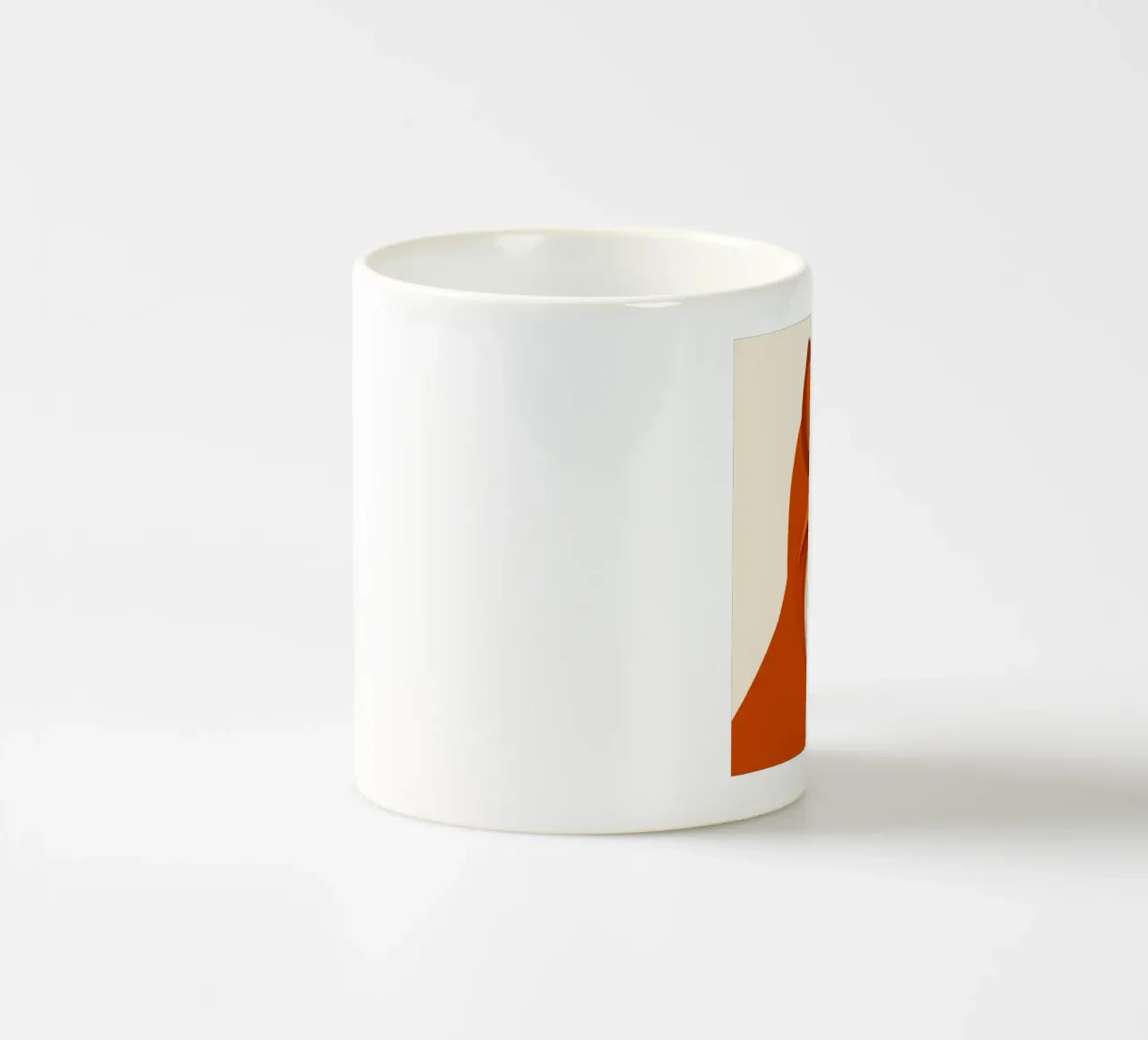 Volpe in stile paper-cut - elegante e moderna tazza in ceramica da namosh