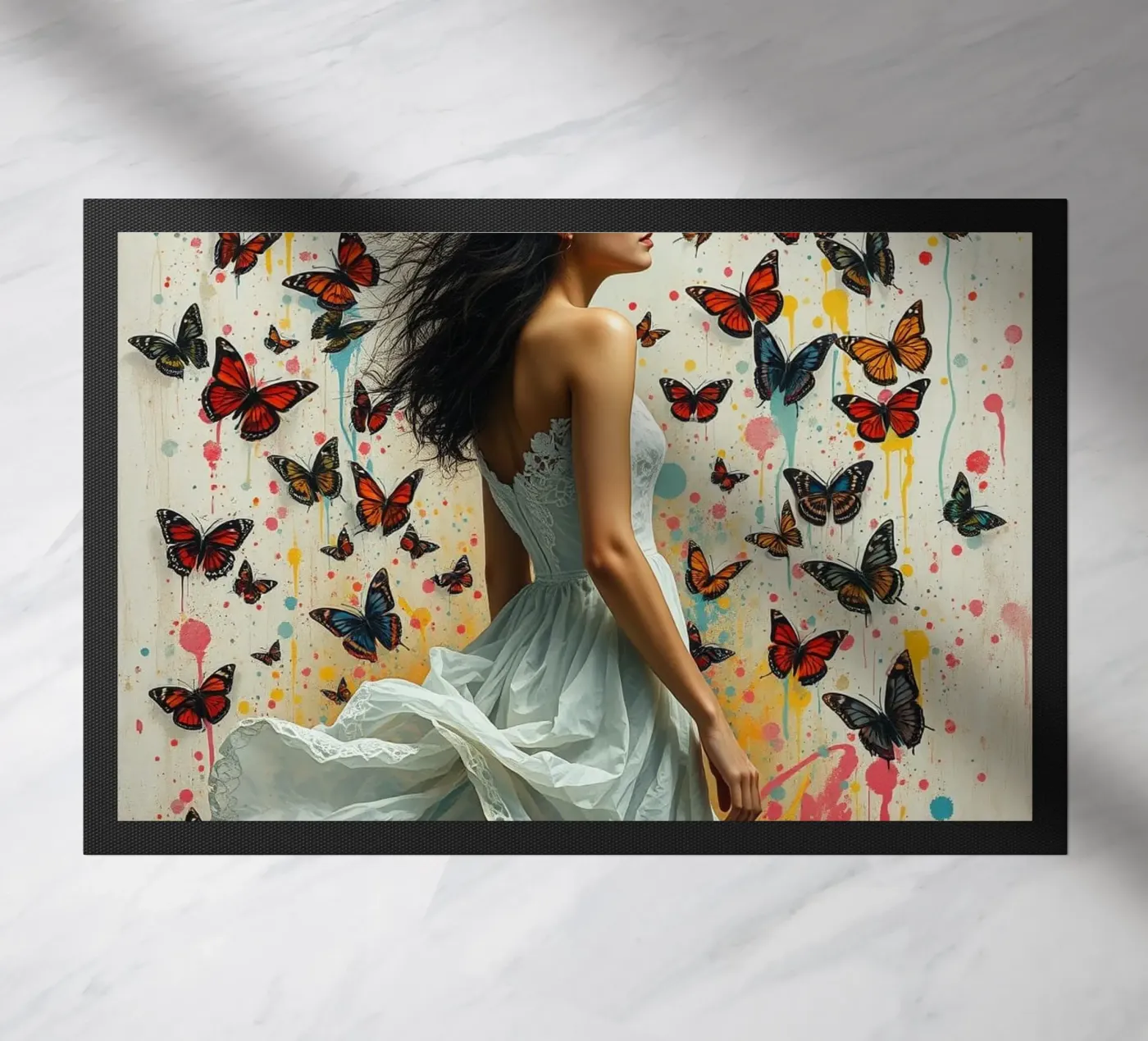 100 Butterflies deurmat van Anita's Dream