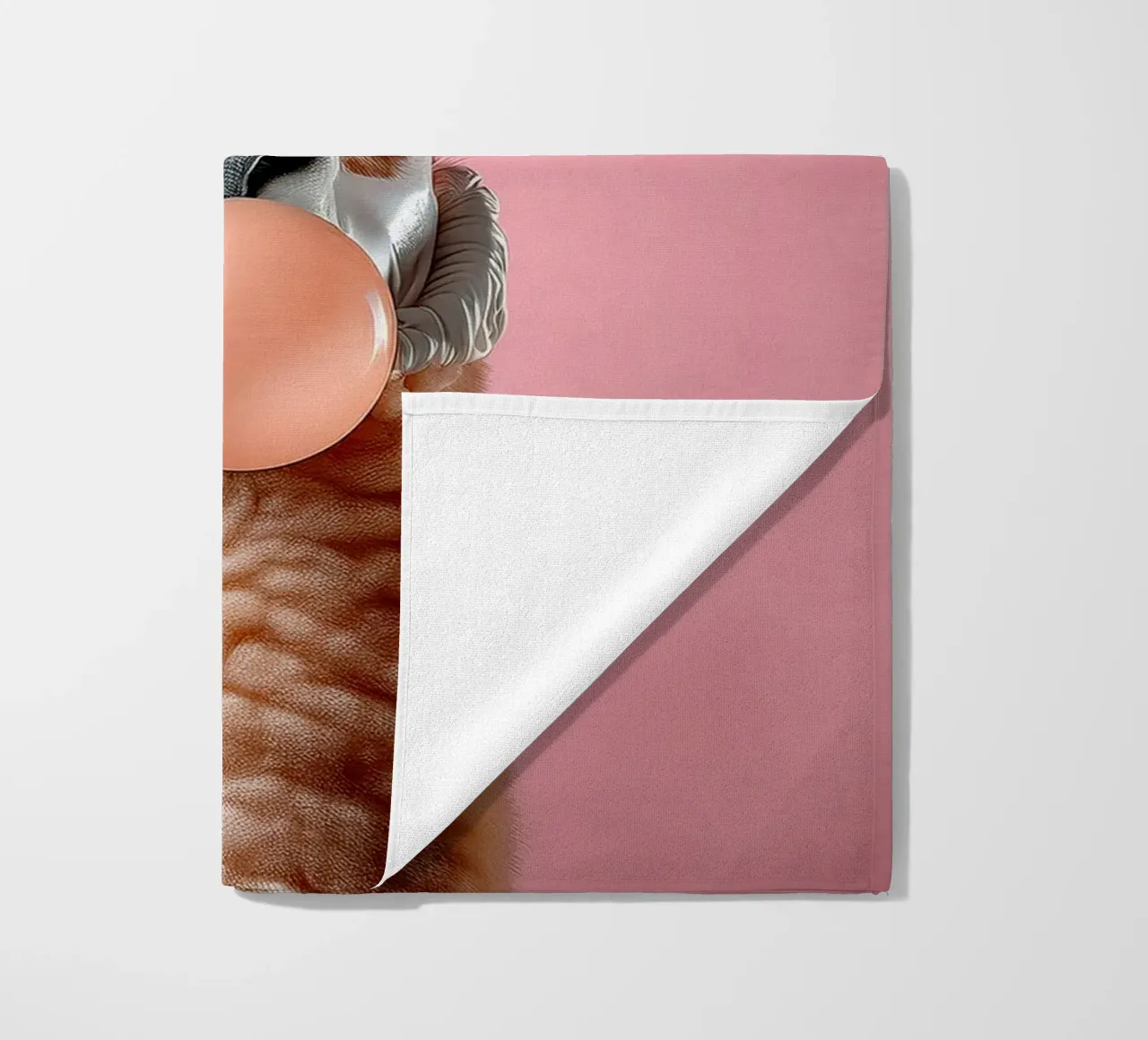 Lama con frangia riccioluta e gomma da masticare - Pop Art animale pastello telo mare da FlexiDesignsByK