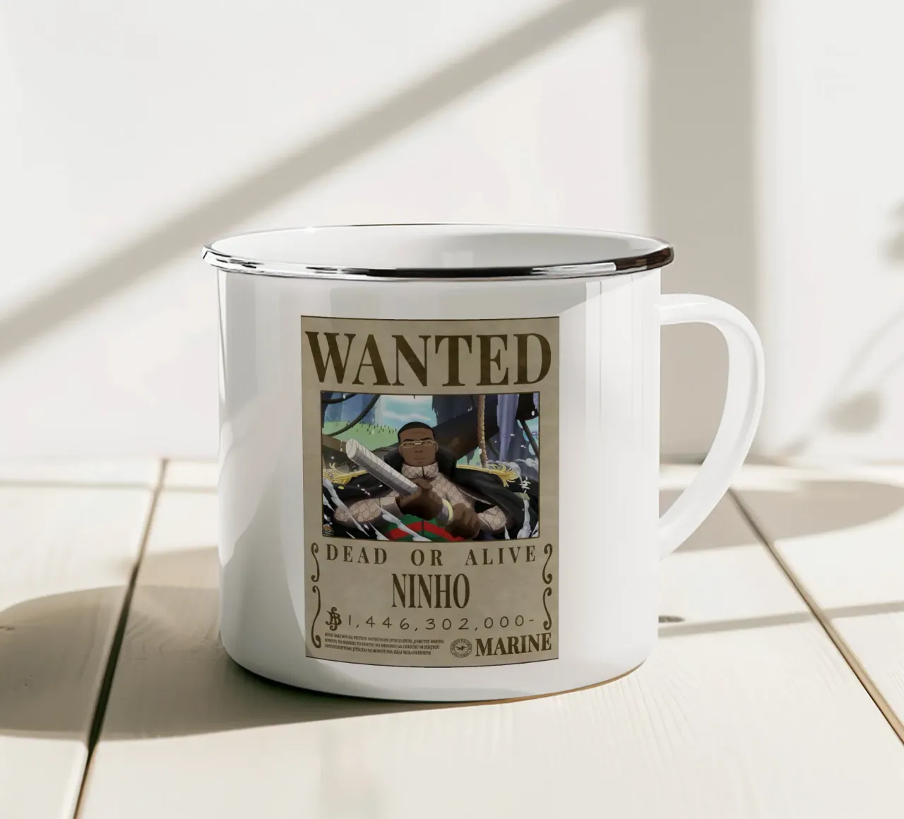 Cercasi Ninho tazza in smalto da Collins Shop