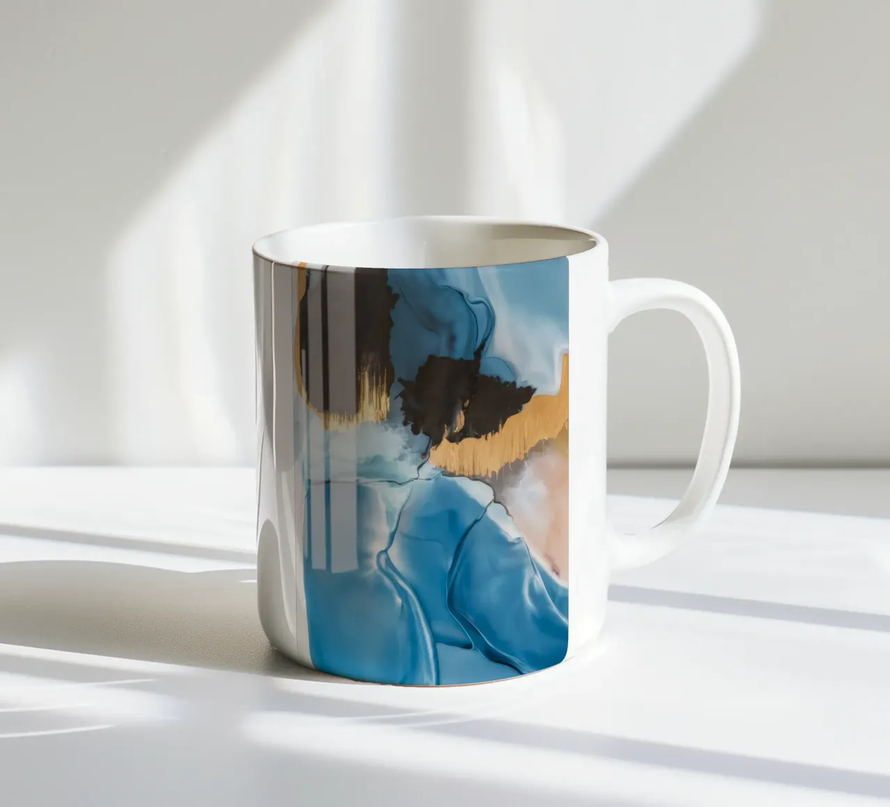 Pausa Prisma Blu tazza in ceramica da Monarch Arc