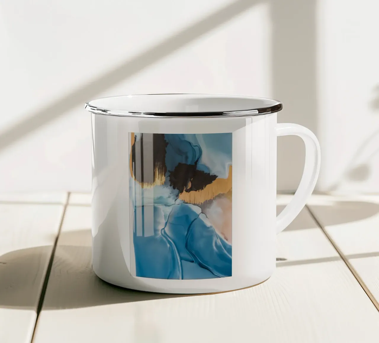 Pausa Prisma Blu tazza in smalto da Monarch Arc