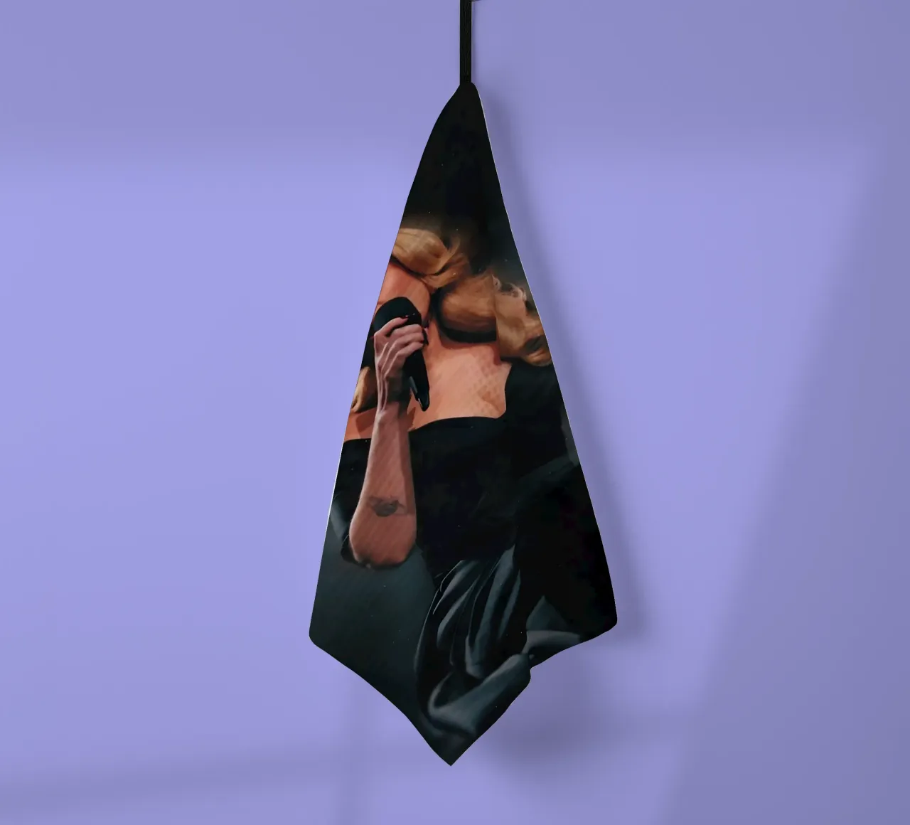 Adele canovaccio da cucina da Low poly art