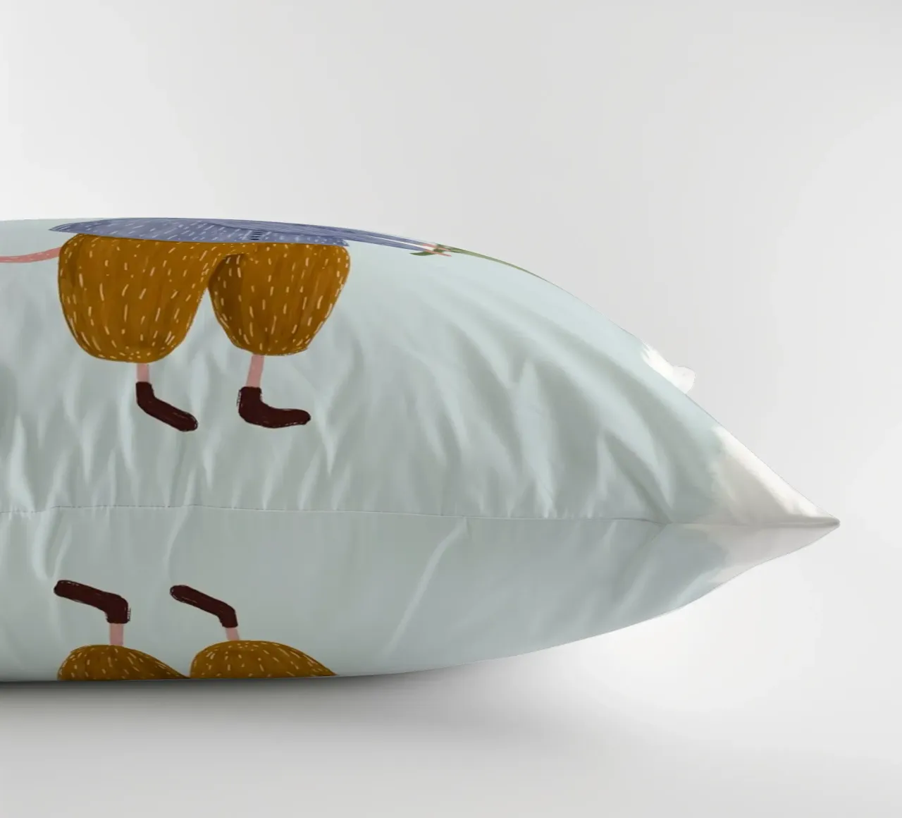 Be Brave, Be Kind, Little Mouse Print (Soyez courageux, soyez gentils, petite souris) coussin de Little Lola