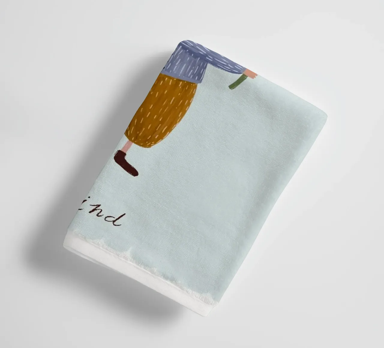 Be Brave, Be Kind, Little Mouse Print (Soyez courageux, soyez gentils, petite souris) serviette de bain de Little Lola