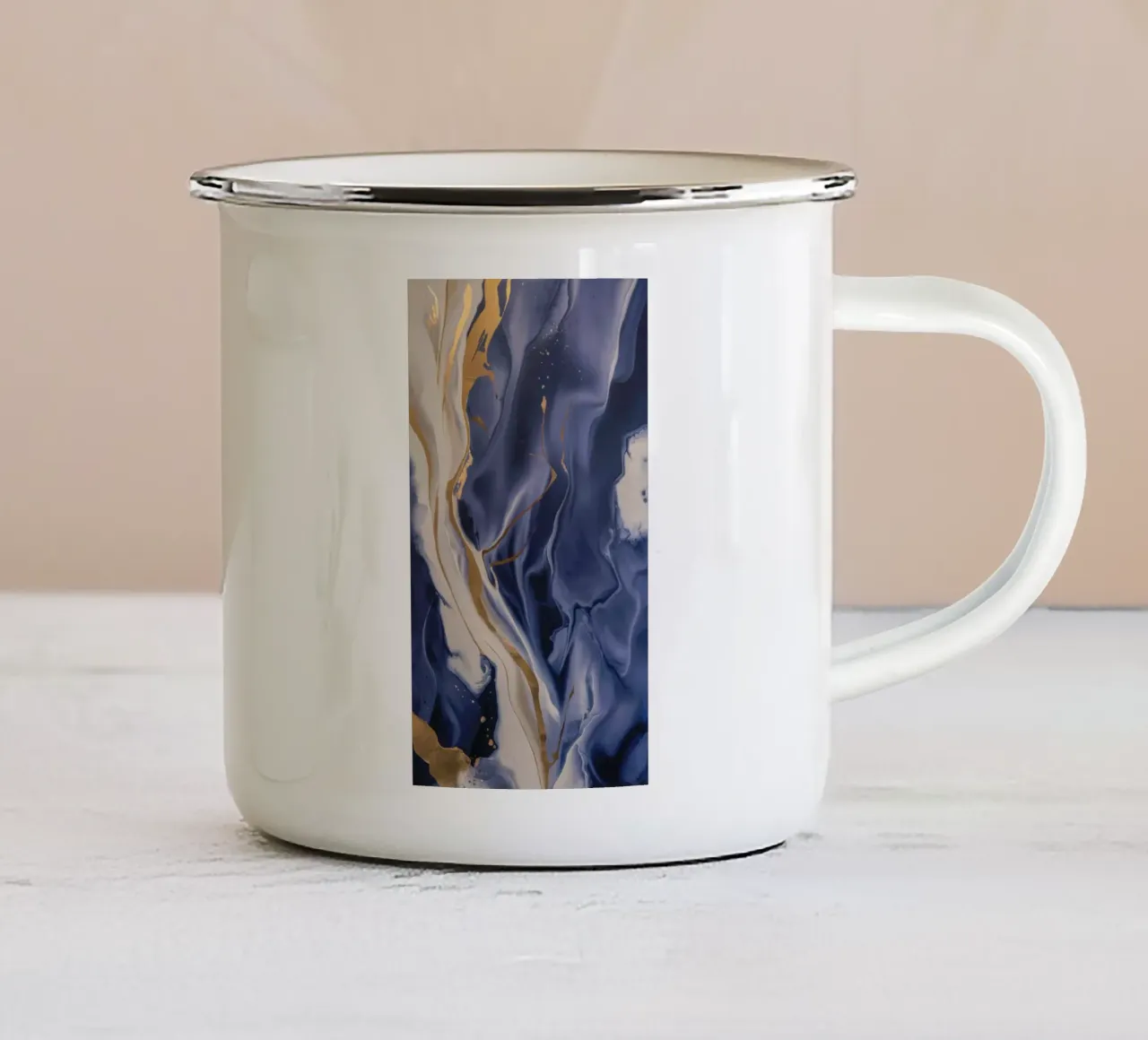 Fiamma di ruscello di velluto tazza in smalto da Monarch Arc