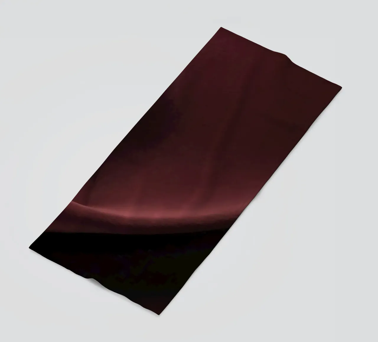 Elegant abstract background featuring smooth, flowing maroon beach towel by DesignDoodle