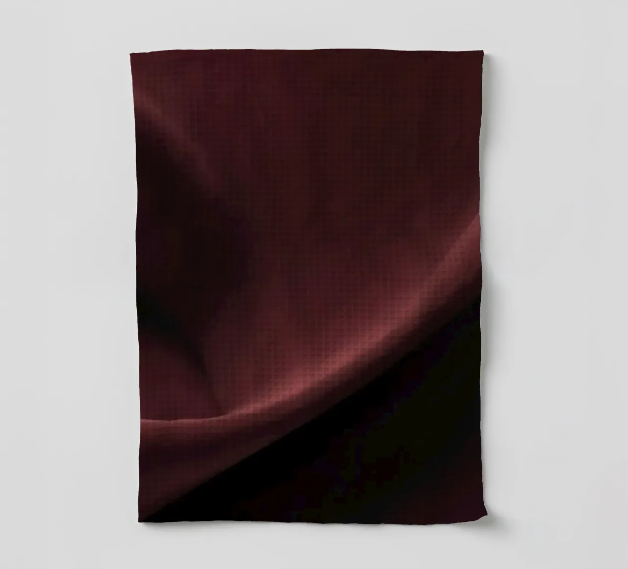 Elegant abstract background featuring smooth, flowing maroon tea towel by DesignDoodle