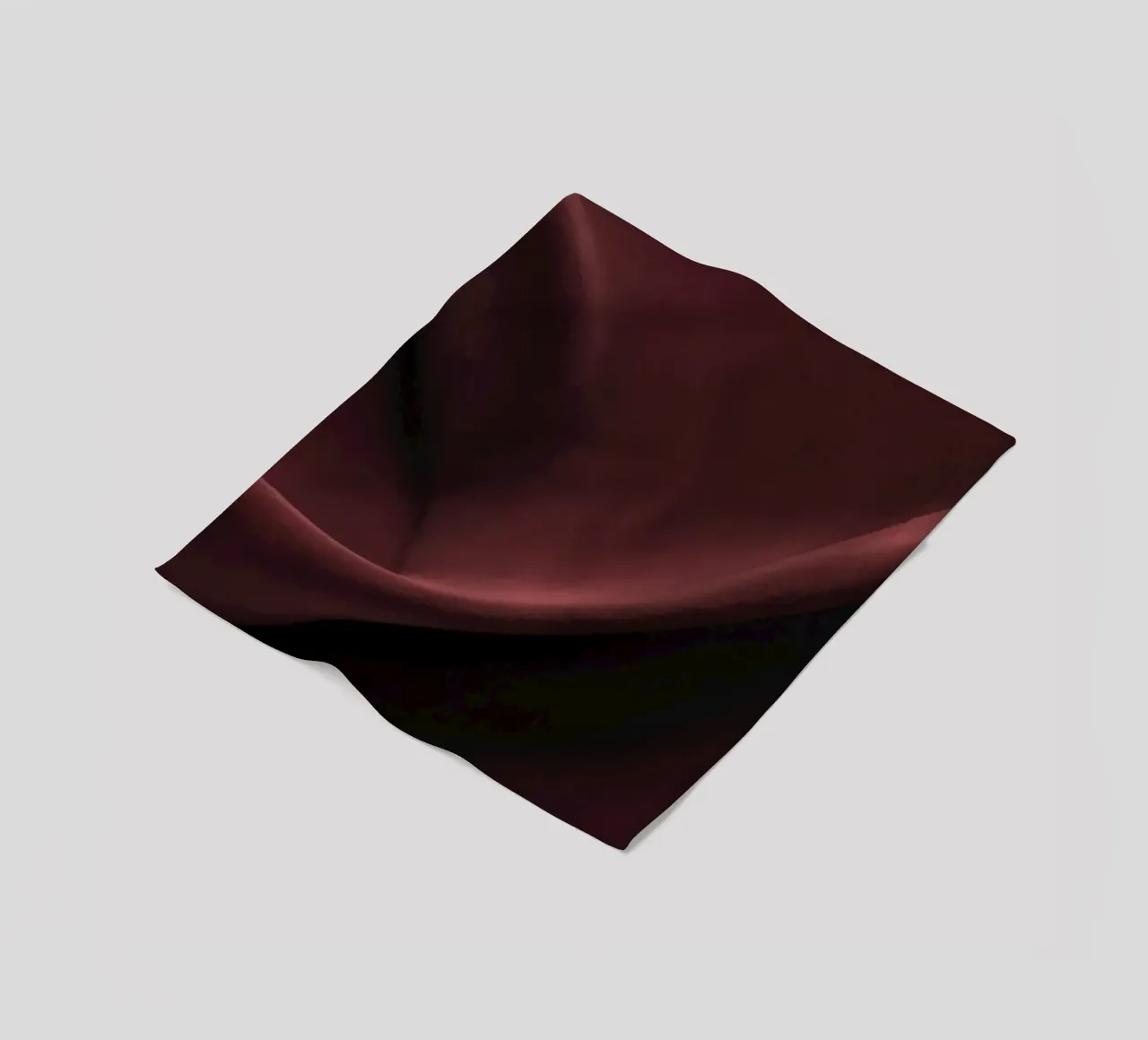 Elegant abstract background featuring smooth, flowing maroon fleece blanket by DesignDoodle