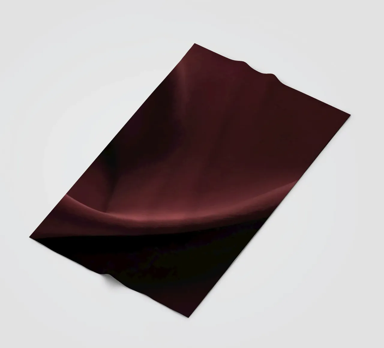 Elegant abstract background featuring smooth, flowing maroon fleece blanket by DesignDoodle