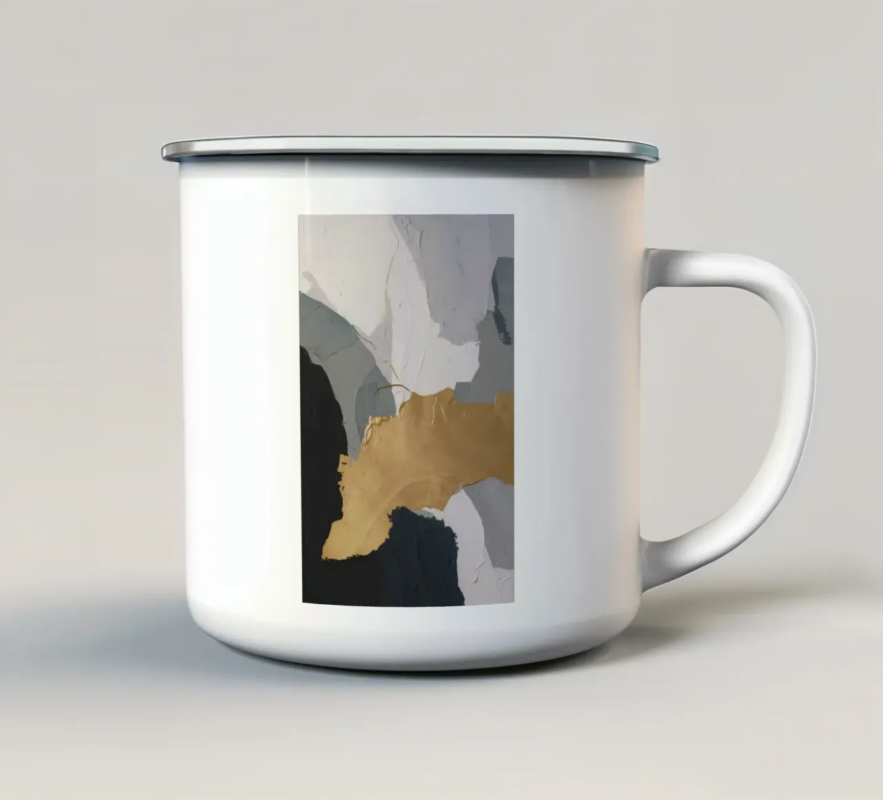 Silent Crest Form Emaille Tasse von Monarch Arc