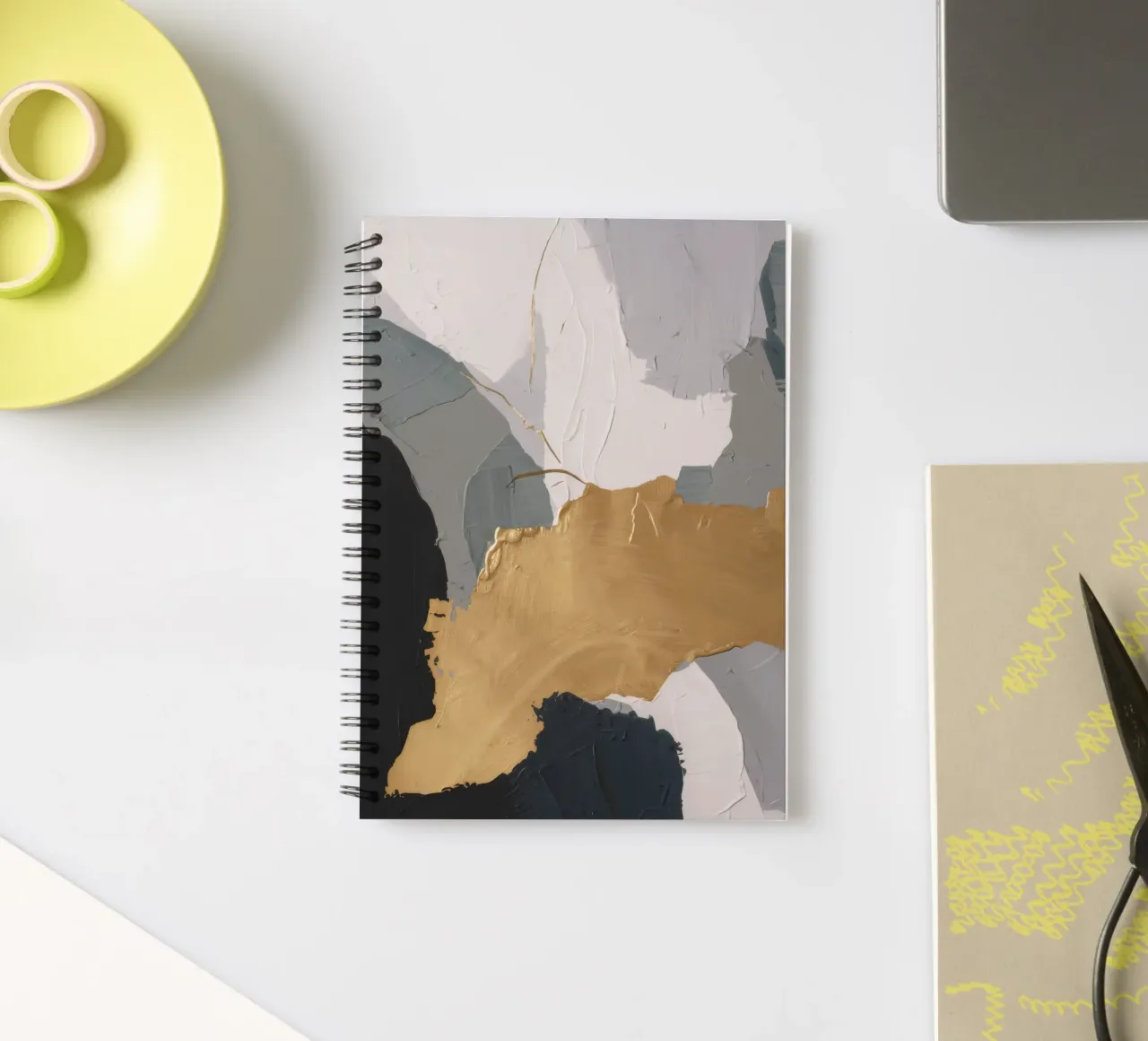Silent Crest Shape spiral notebook by Monarch Arc