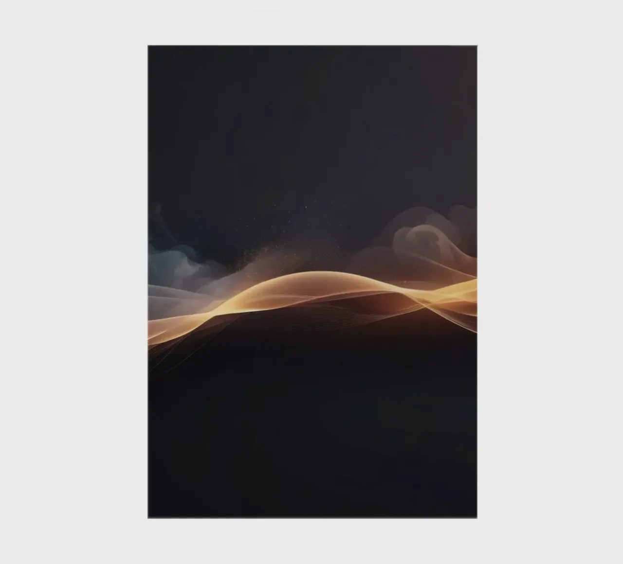 Elegant abstract waves with soft gradients art notebook by DesignDoodle