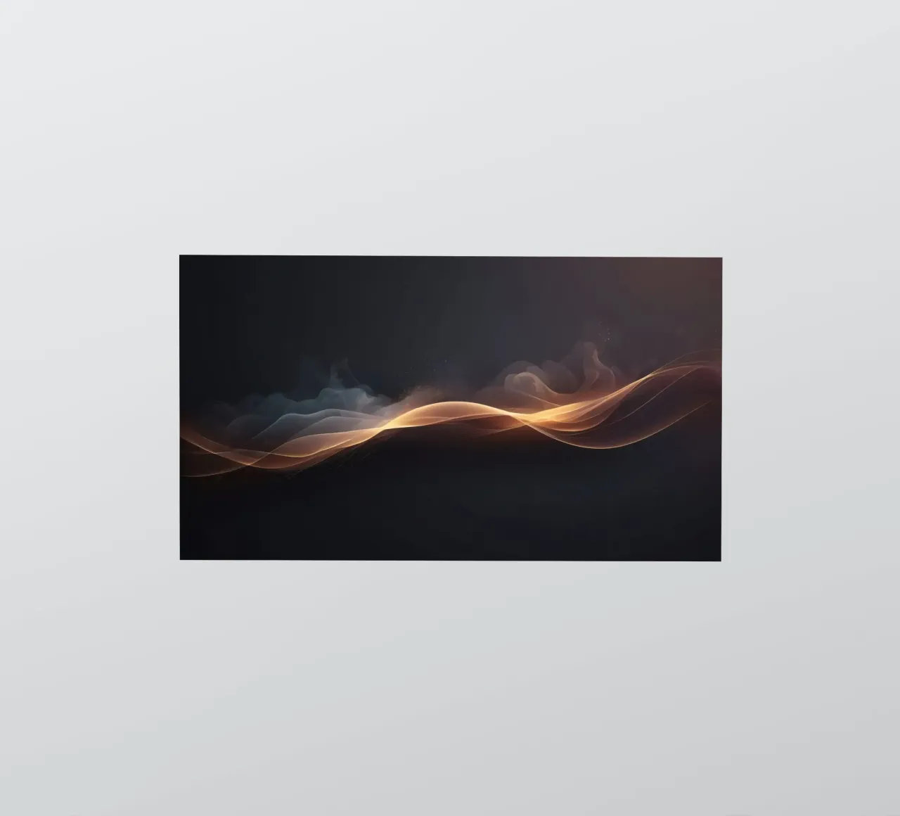 Elegante abstracte golven met zachte verlopen kunst sticker van DesignDoodle