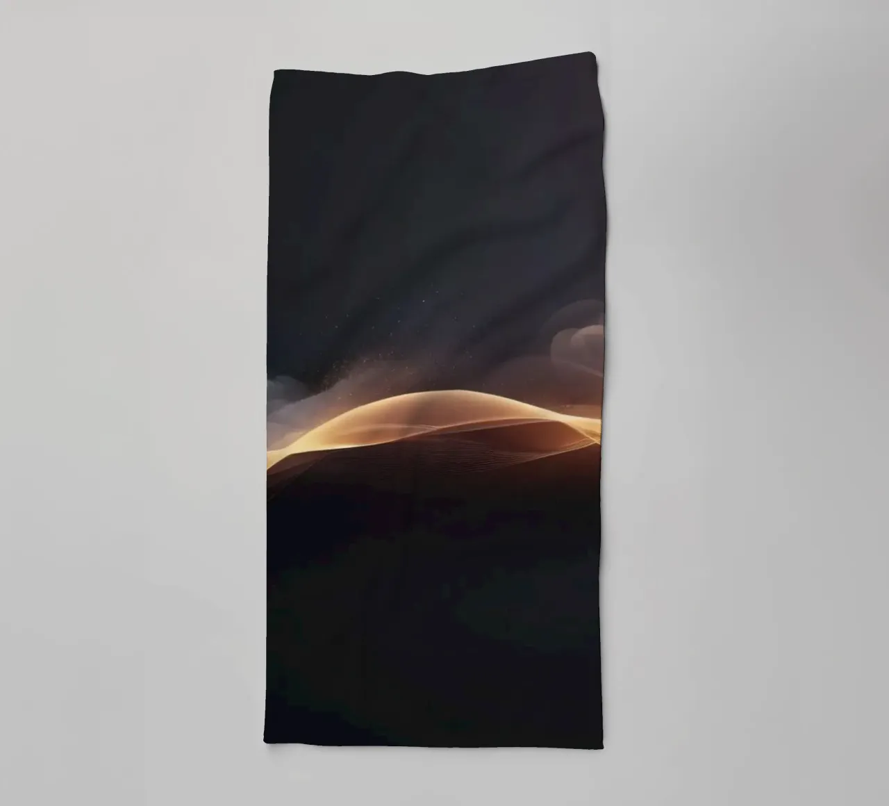 Elegant abstract waves with soft gradients art towel by DesignDoodle