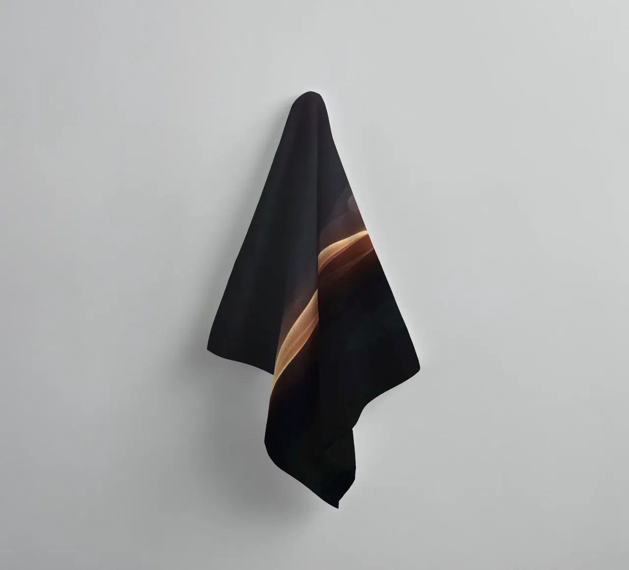Vagues abstraites élégantes avec des dégradés doux. serviette de bain de DesignDoodle
