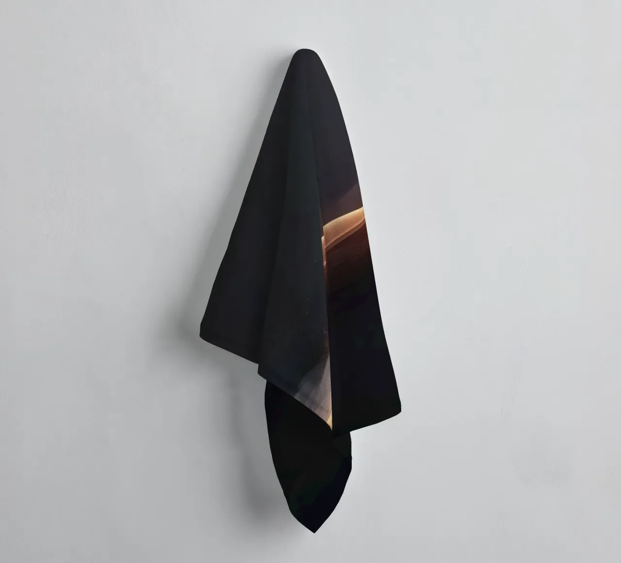 Elegant abstract waves with soft gradients art towel by DesignDoodle