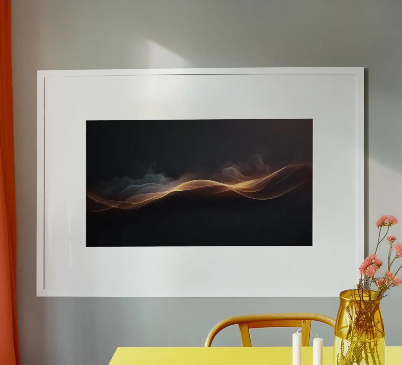 Elegante abstrakte Wellen mit weichen Verläufen Kunst Hahnemühle von DesignDoodle
