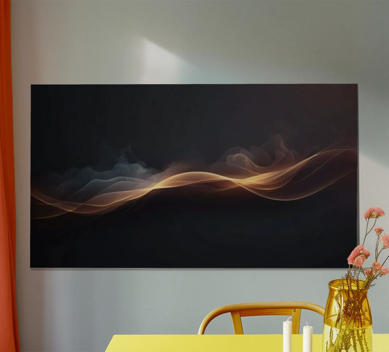 Elegante abstrakte Wellen mit weichen Verläufen Kunst Hahnemühle von DesignDoodle