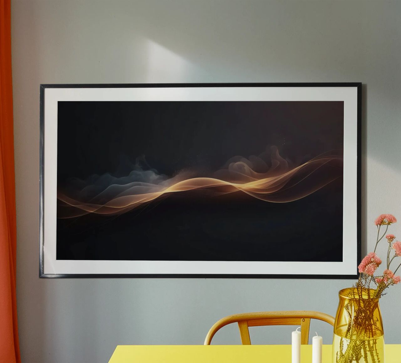 Elegante abstrakte Wellen mit weichen Verläufen Kunst Hahnemühle von DesignDoodle