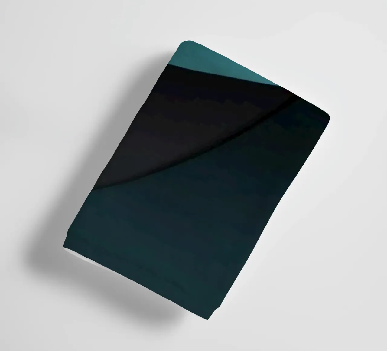 Abstract teal and dark background design for desktop wallpap towel by DesignDoodle
