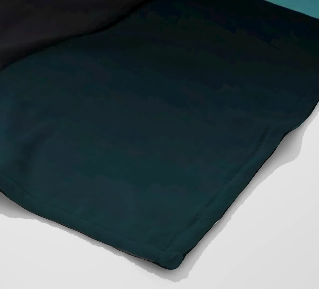 Abstract teal and dark background design for desktop wallpap fleece blanket by DesignDoodle